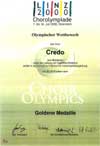 Olympische Wettbewerb, Goldene Medaille